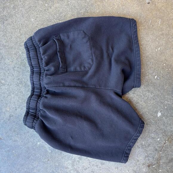 Ralph Lauren U.S. Polo Mens Black Fleece Drawstring Shorts Mens M Zip Pocket Y2K - Picture 6 of 6